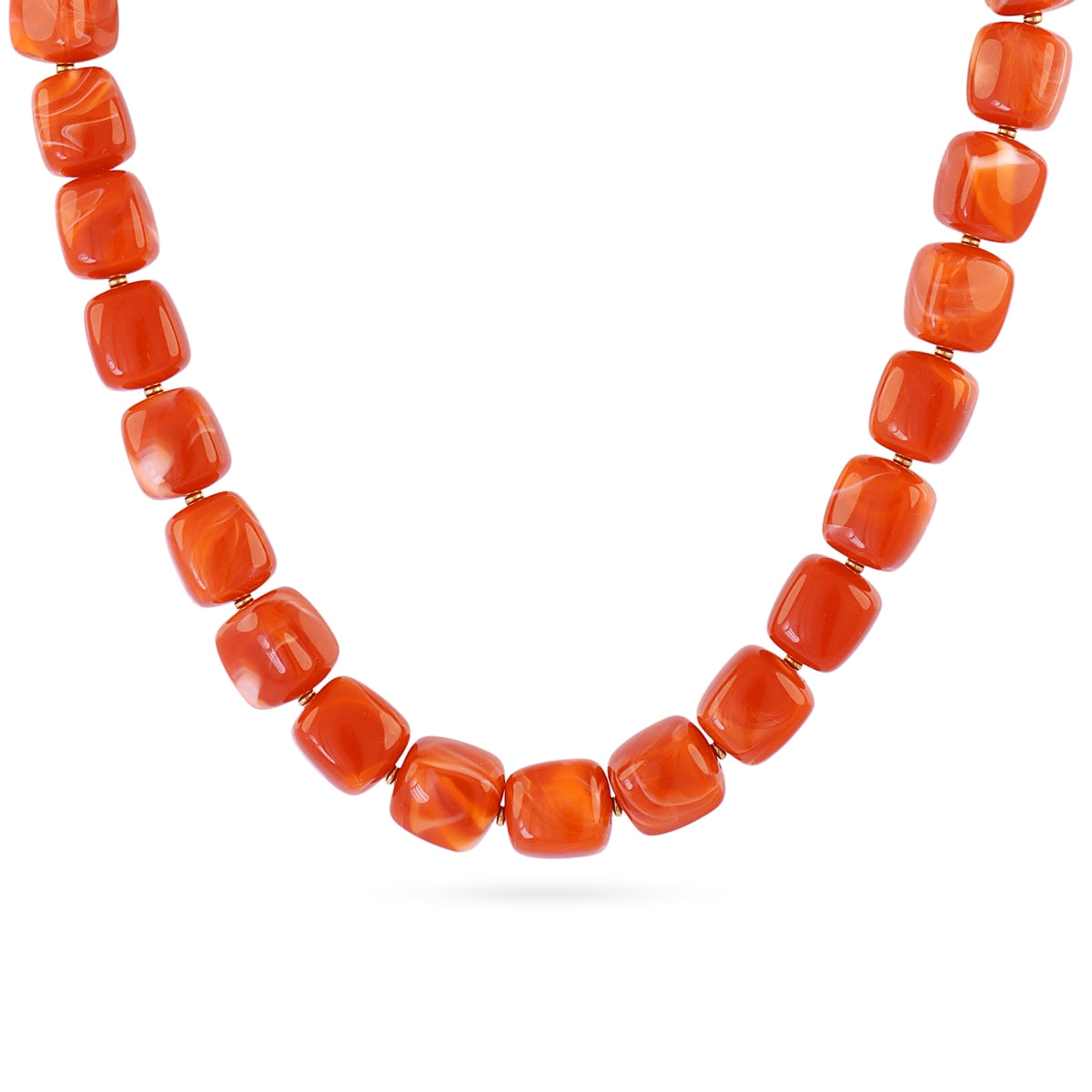 Collar Marbles Veina Naranja Anartxy