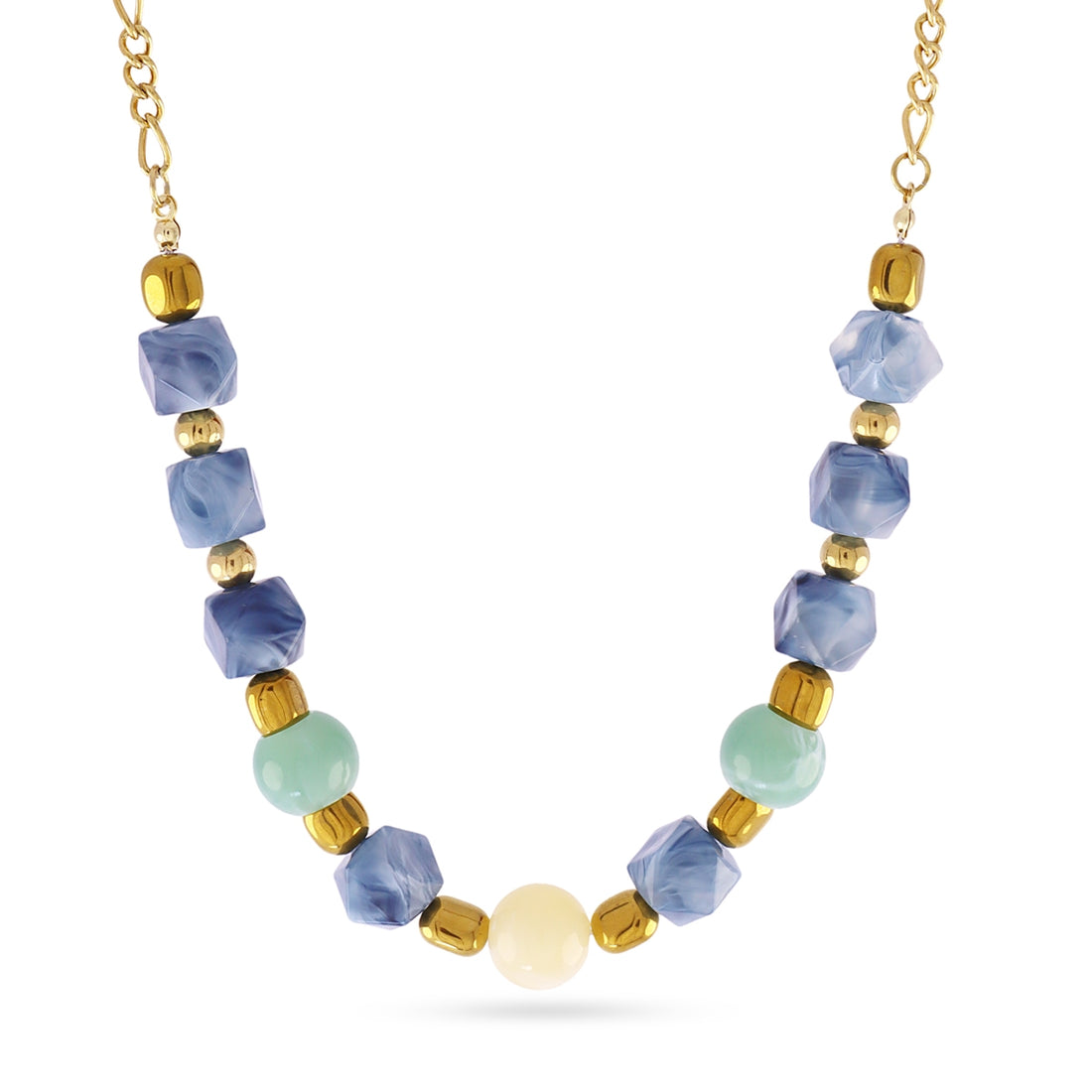 Collar Marbles Veya Azul Anartxy