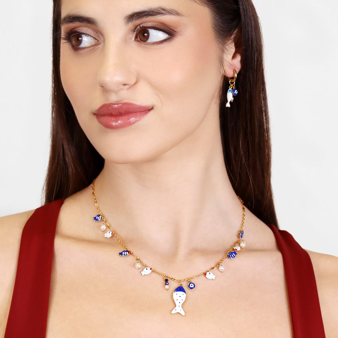 Collar Mati Asya Dorado Anartxy