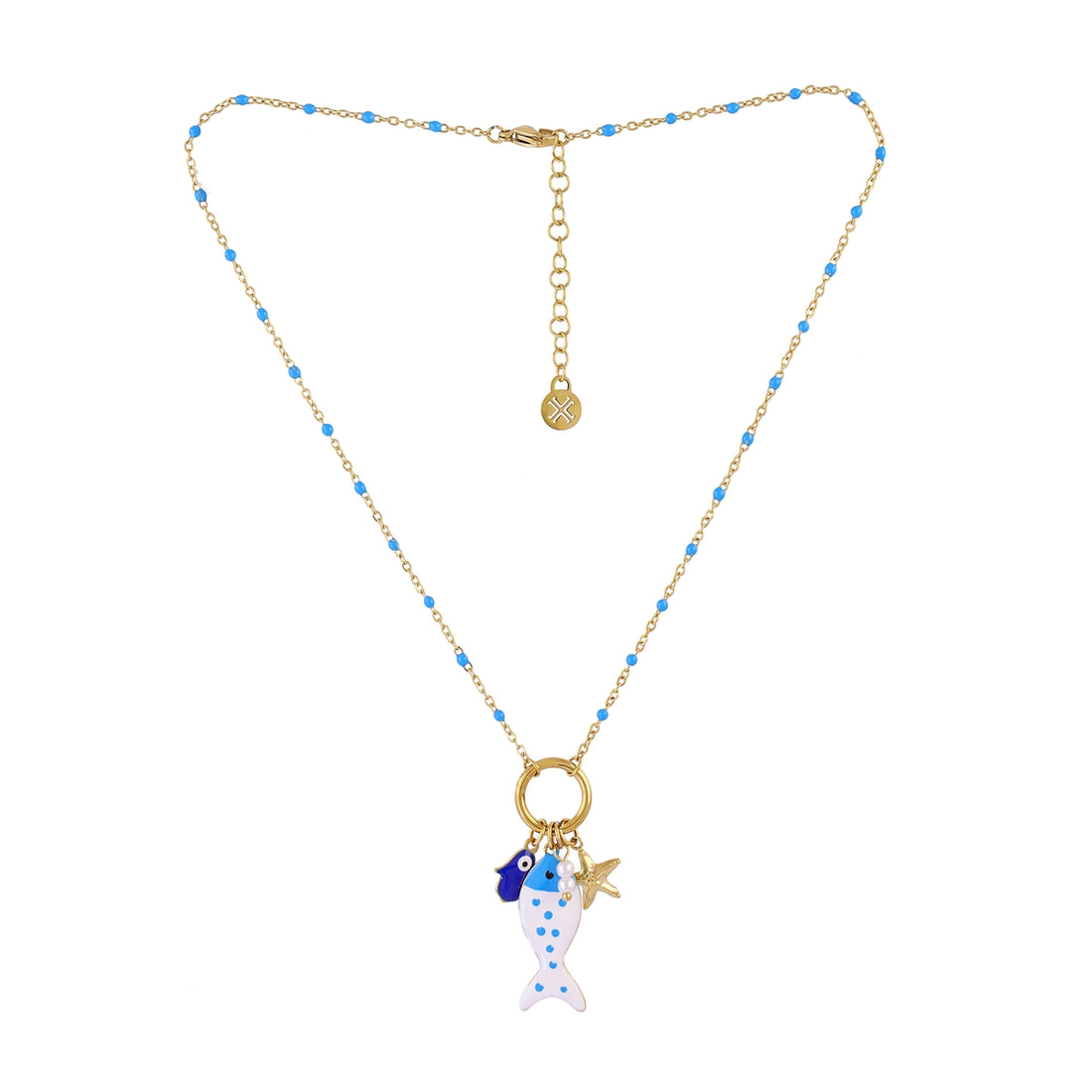 Collar Mati Mavi Dorado Anartxy