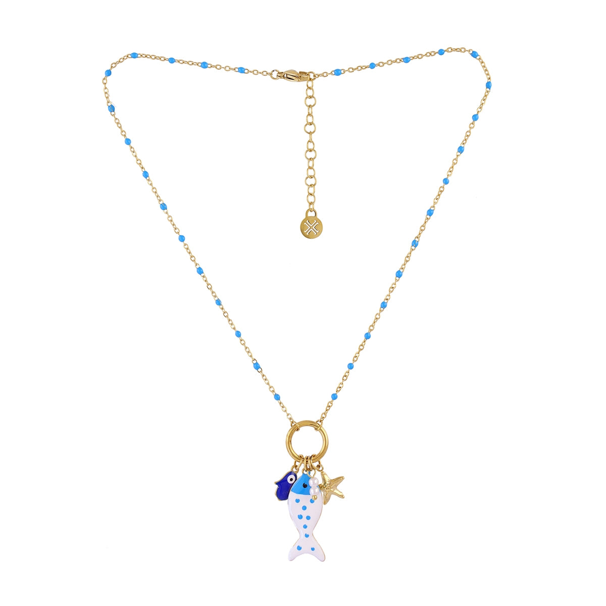 Collar Mati Mavi Dorado Anartxy