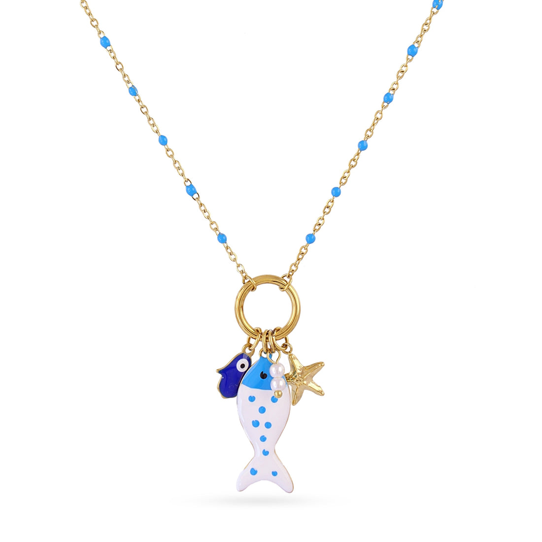 Collar Mati Mavi Dorado Anartxy