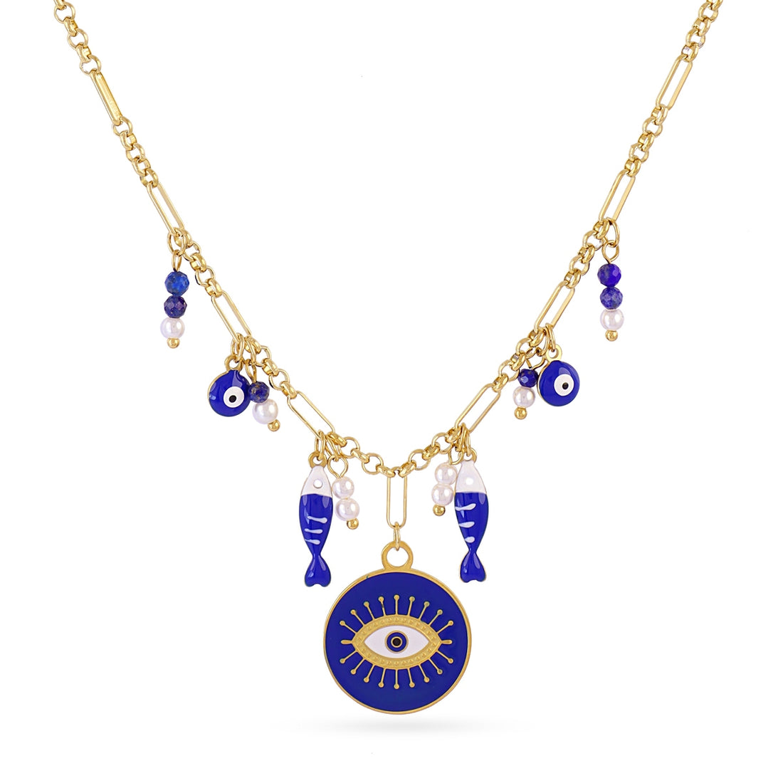 Collar Mati Nazar Dorado Anartxy