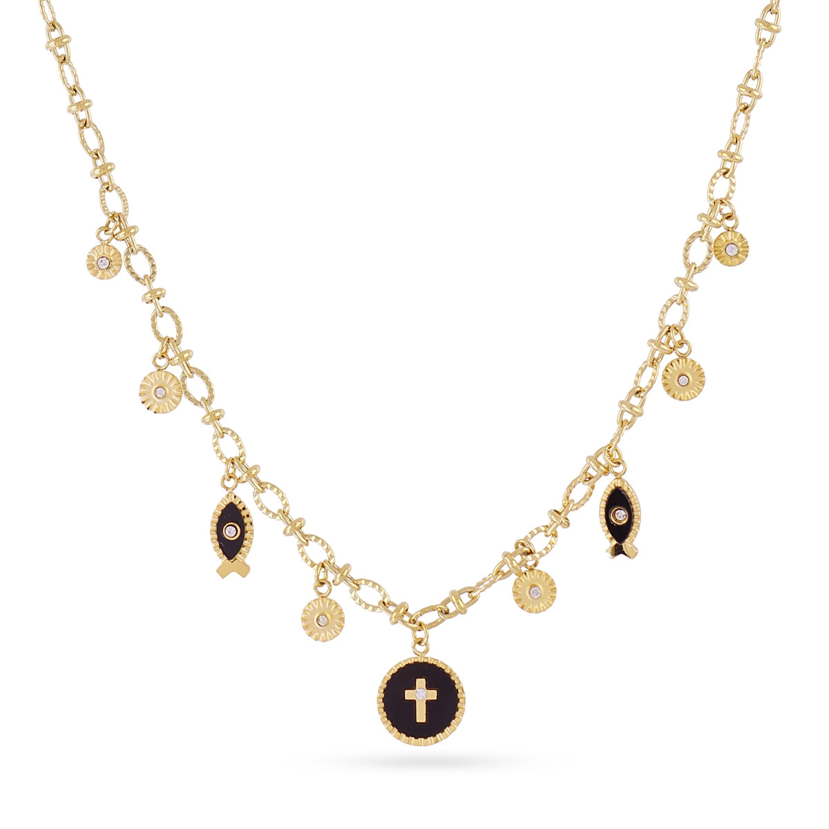 Collar Mystic Sacra Negro Anartxy