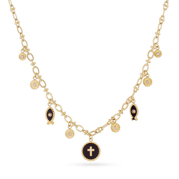 Collar Mystic Sacra Negro Anartxy