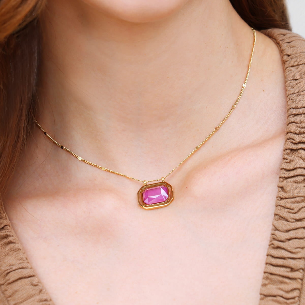Collar Pixels Flarelle Rosa Anartxy