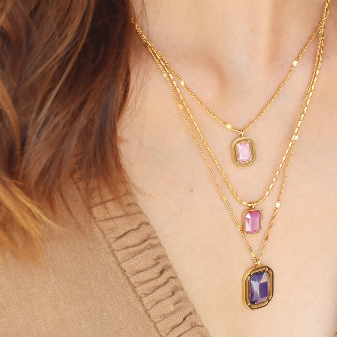 Collar Pixels Glowd Rosa Anartxy