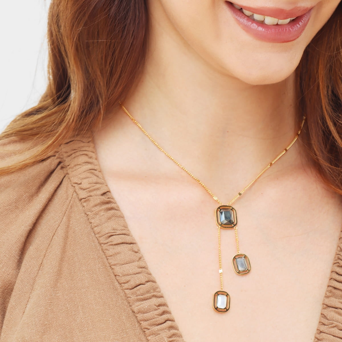 Collar Pixels Lunitha Gris Anartxy