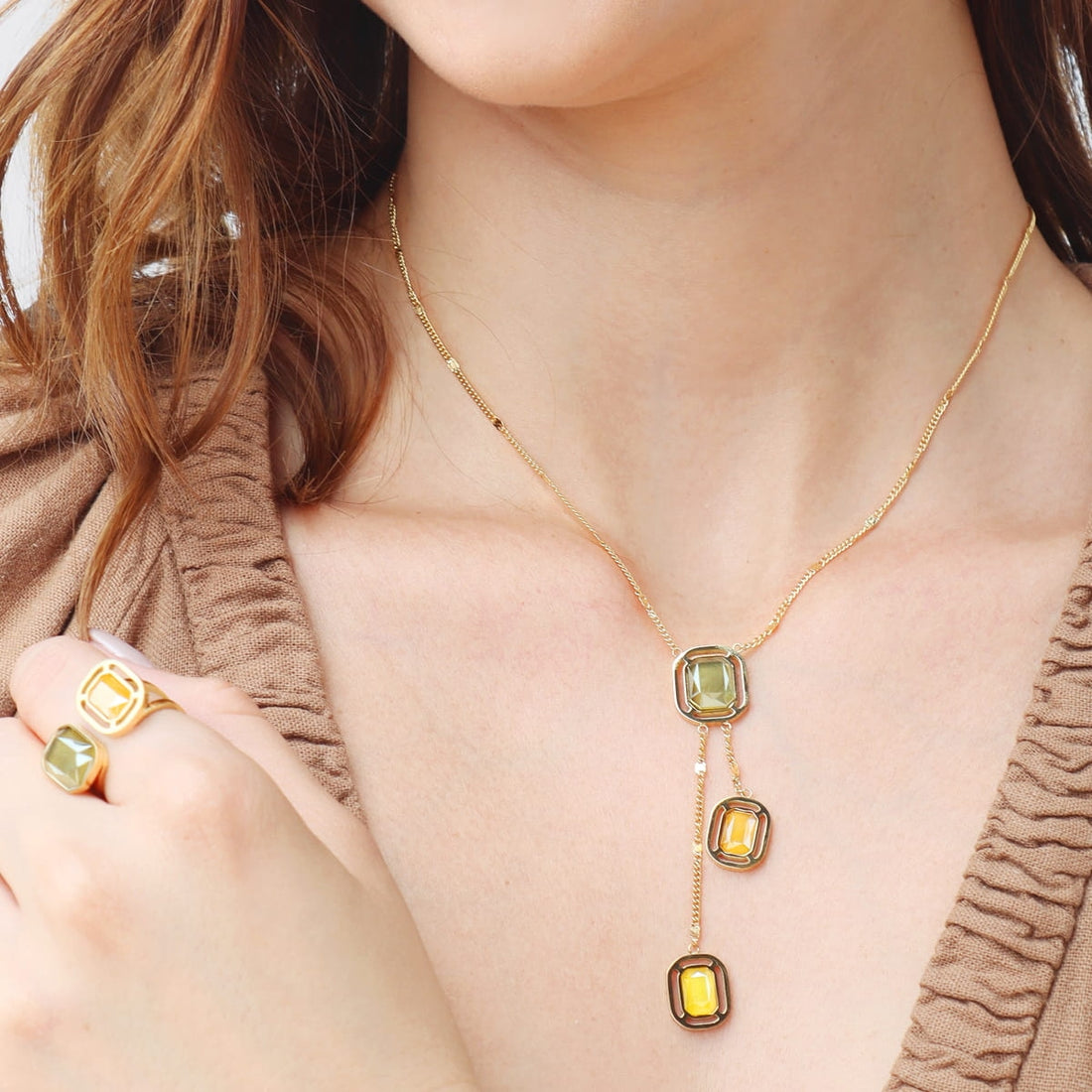 Collar Pixels Lunitha Amarillo Anartxy