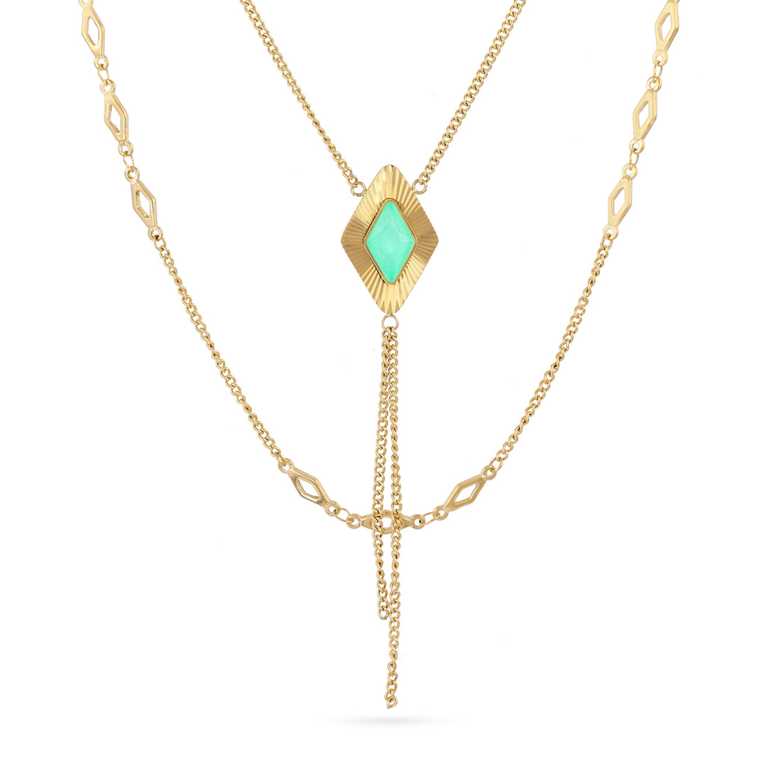 Collar Prisma Angled Verde Anartxy