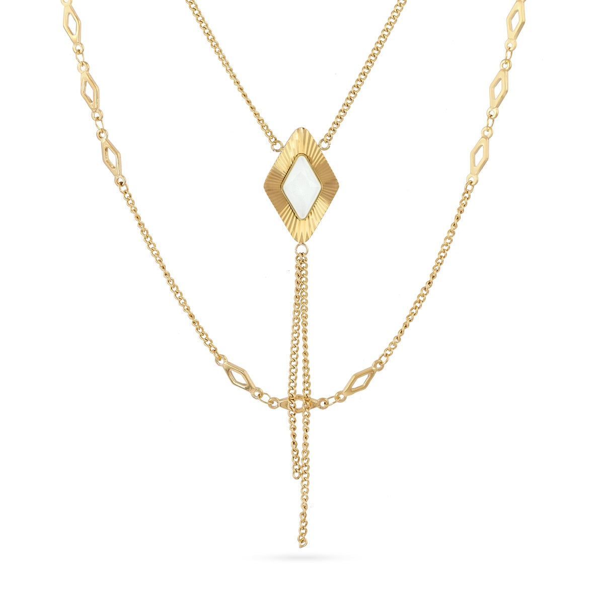 Collar Prisma Angled Blanco Anartxy