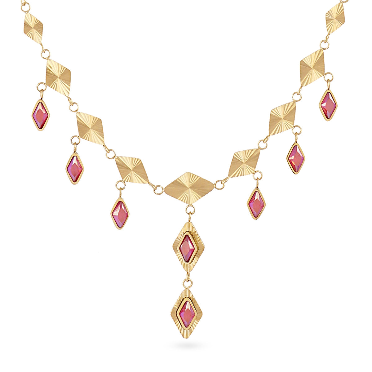 Collar Prisma festón Rosa Anartxy