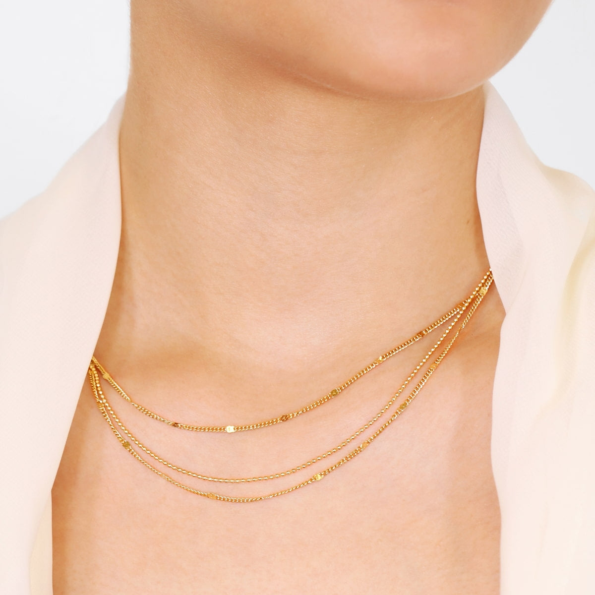 Collar Rainfall Lumira Dorado Anartxy