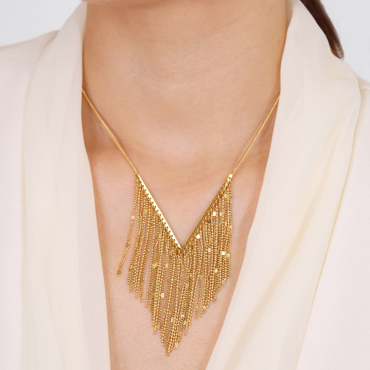 Collar Rainfall Serelis Dorado Anartxy