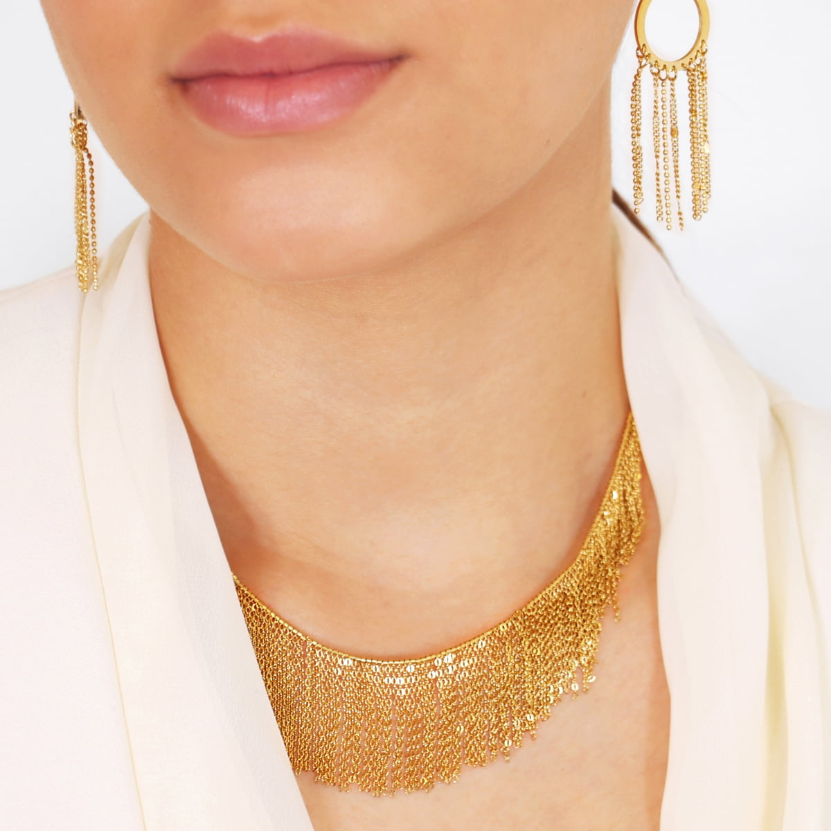 Collar Rainfall Silmare Dorado Anartxy