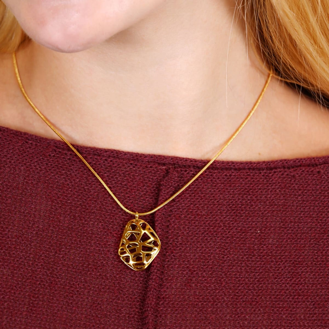 Collar Senses Weave Dorado Anartxy