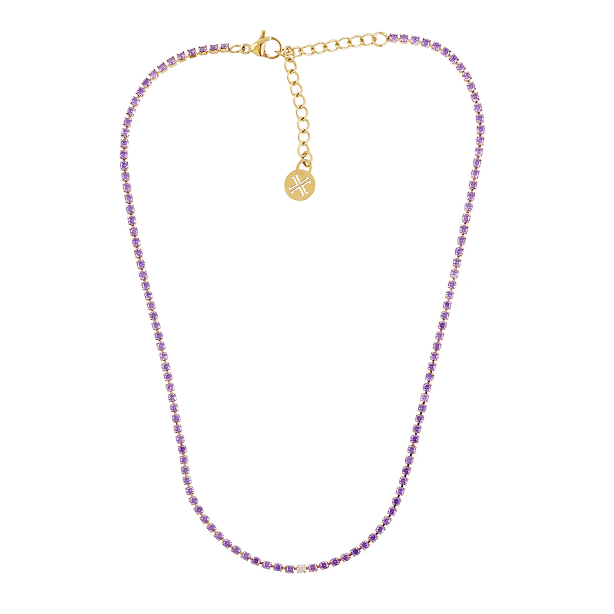 Collar Sparkle Beam Morado Anartxy