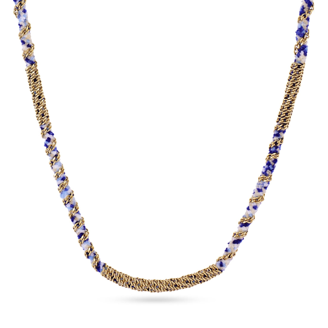 Collar Spirit Bogolan Azul Anartxy