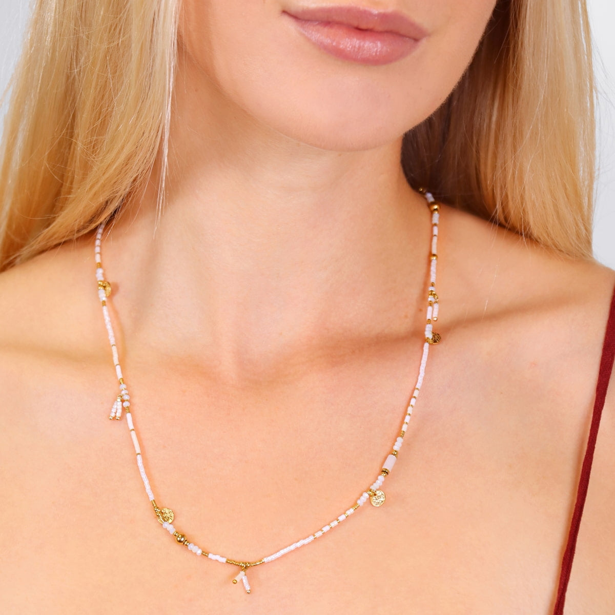 Collar Spirit Earth Blanco Anartxy
