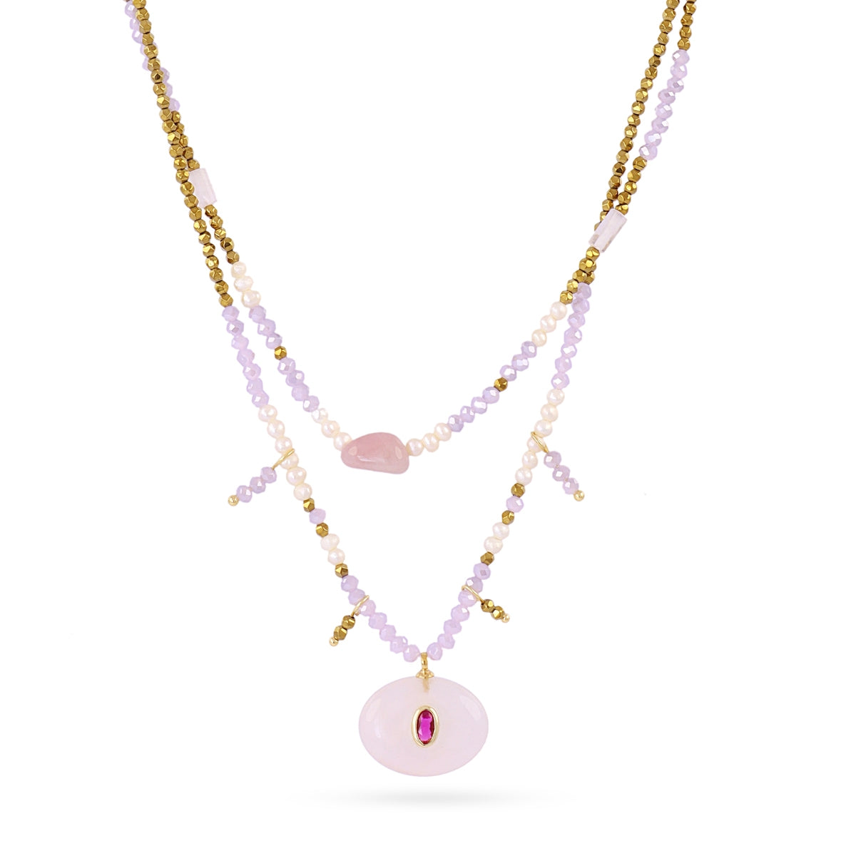 Collar Spirit Iris Rosa Anartxy