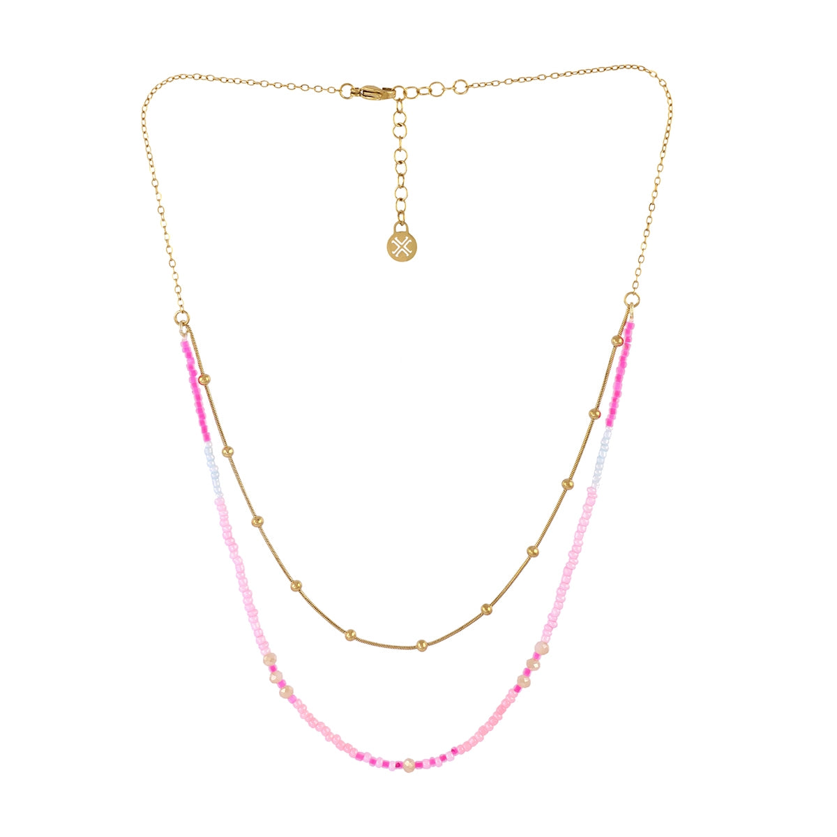 Collar Spirit Nerisse Blush Dorado Anartxy