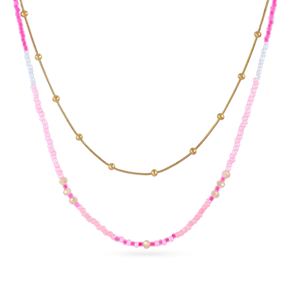 Collar Spirit Nerisse Blush Dorado Anartxy