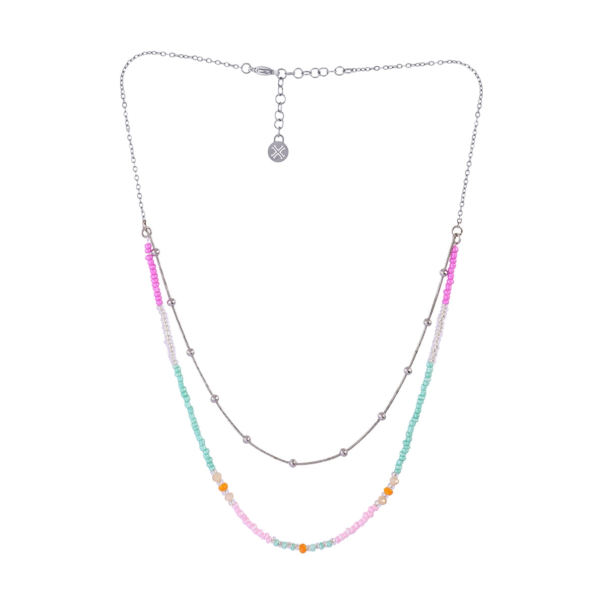 Collar Spirit Nerisse Petal Plateado Anartxy