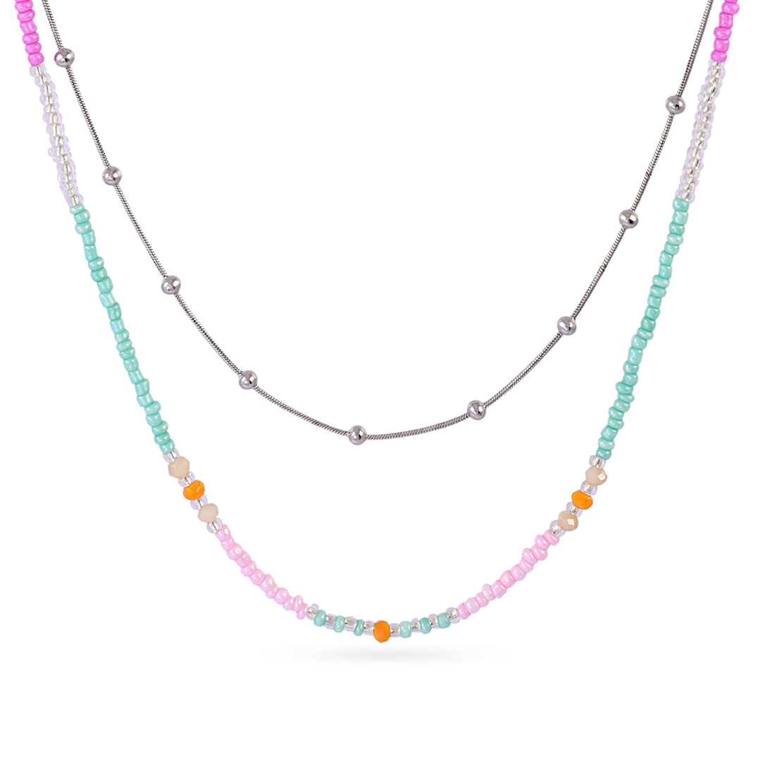 Collar Spirit Nerisse Petal Plateado Anartxy