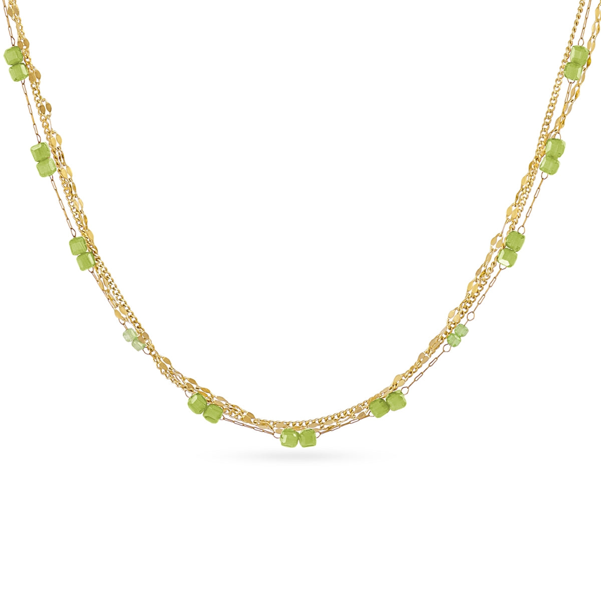 Collar Spirit piedras muticolor Verde Anartxy