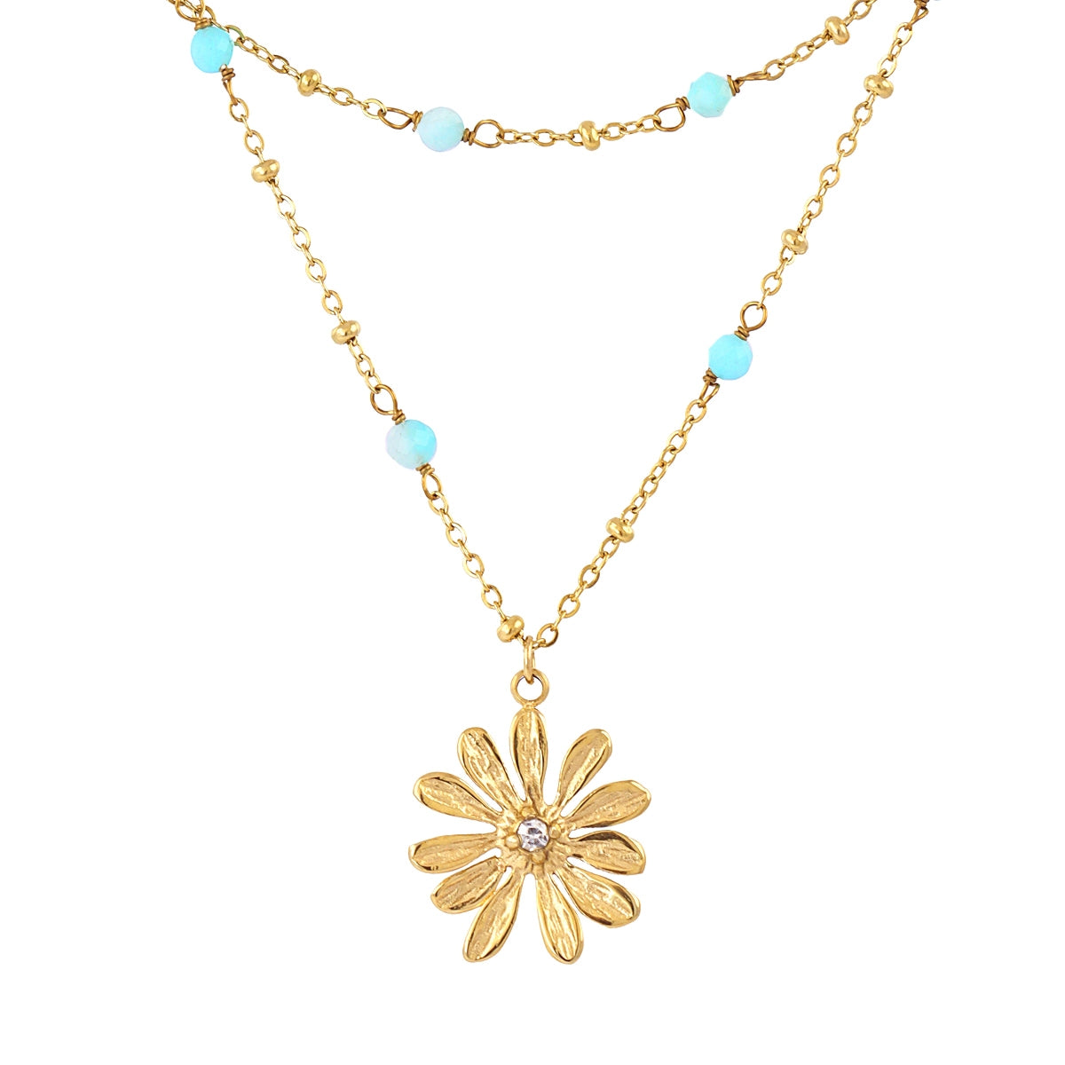 Collar Spirit Twinnia Turquesa Anartxy