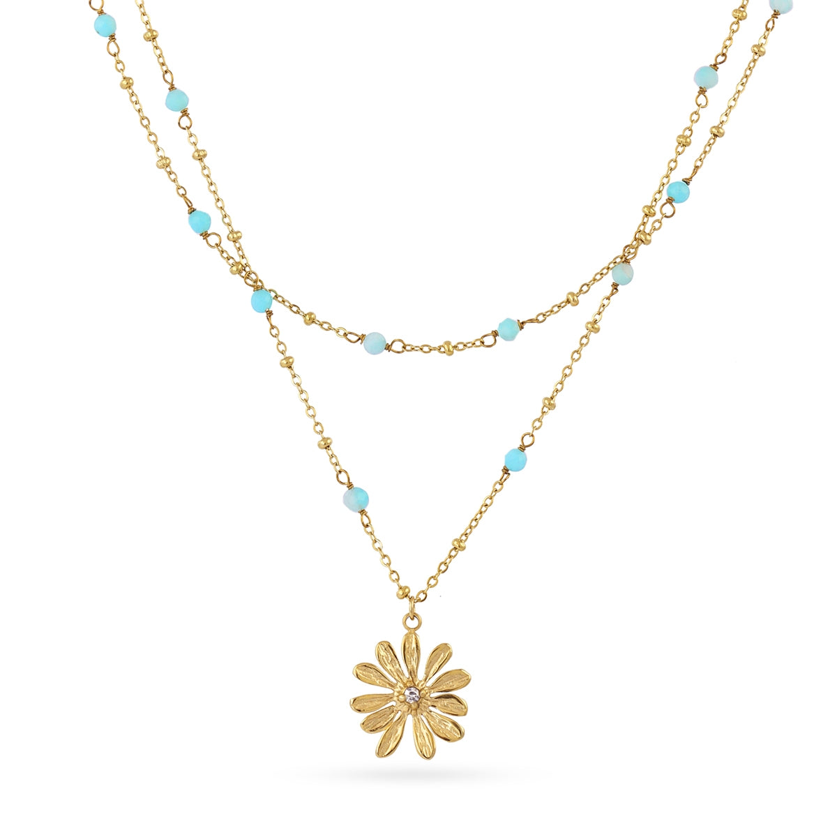 Collar Spirit Twinnia Turquesa Anartxy