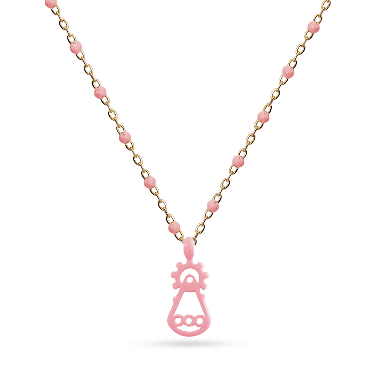 Collar Virgen de Covadonga Rosa Anartxy