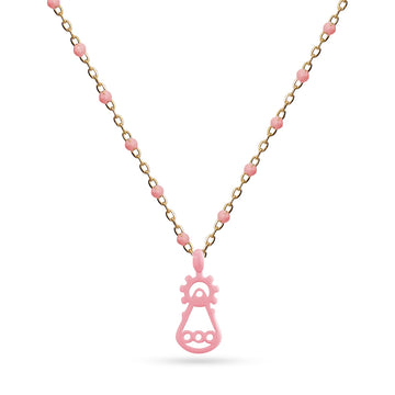 Collar Virgen de Covadonga Rosa Anartxy