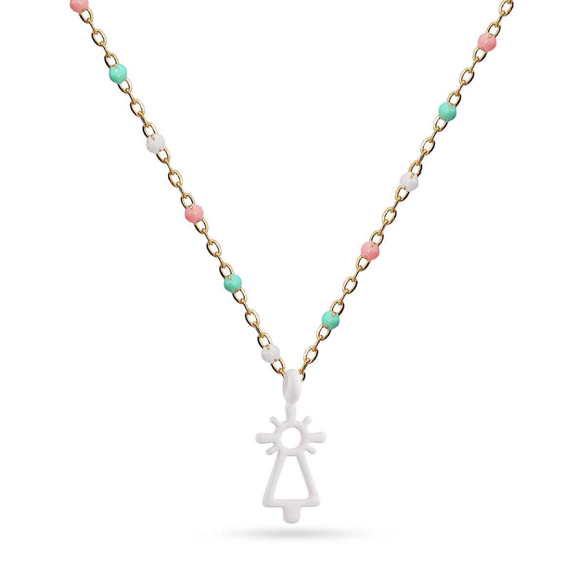 Collar Virgen del Pilar Blanco Anartxy