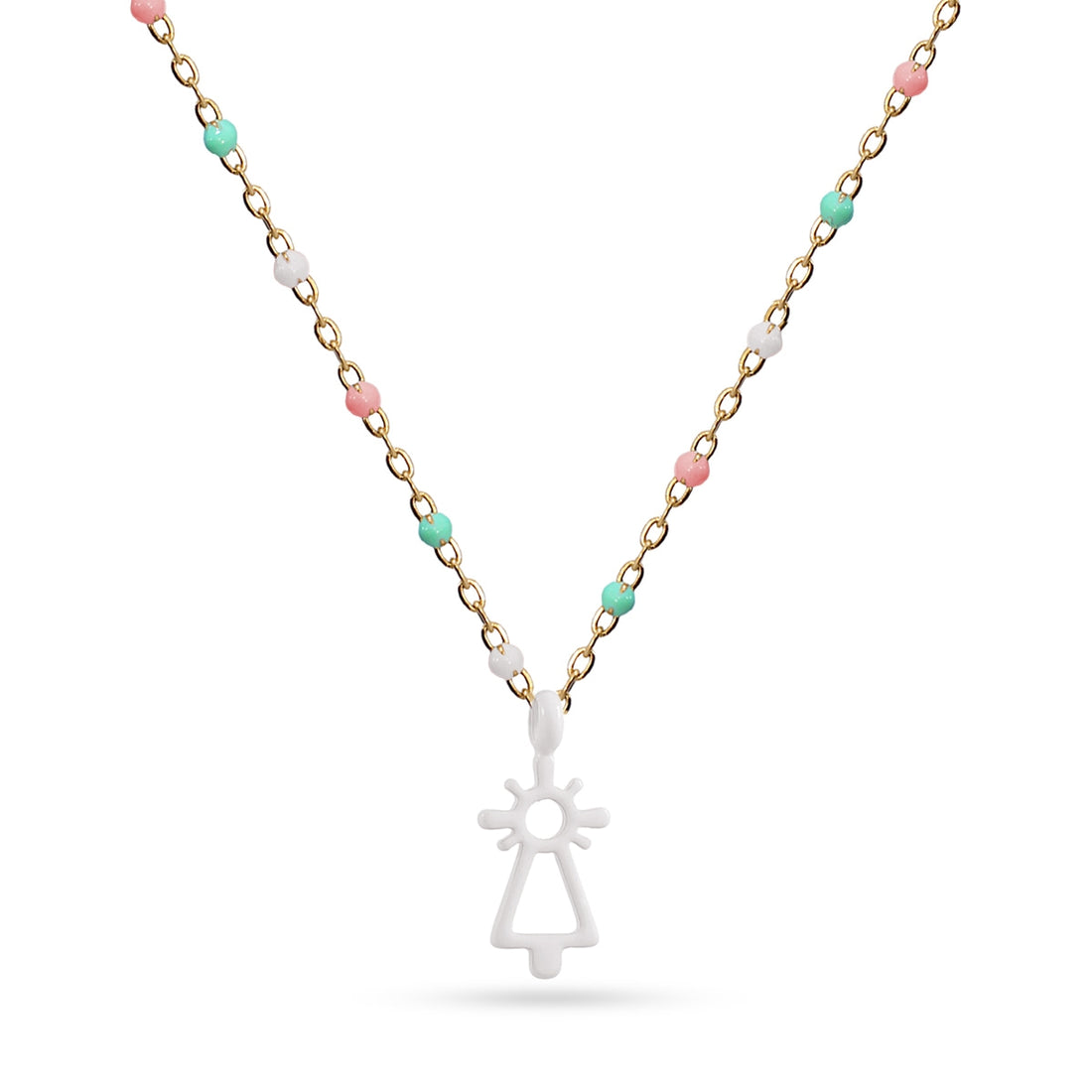 Collar Virgen del Pilar Blanco Anartxy