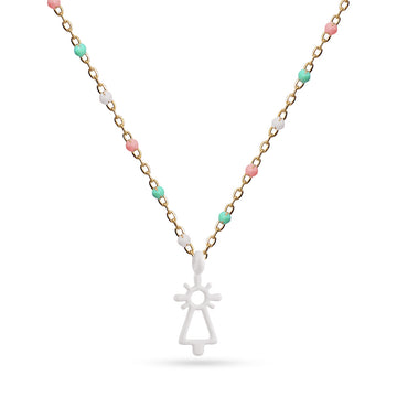 Collar Virgen del Pilar Blanco Anartxy