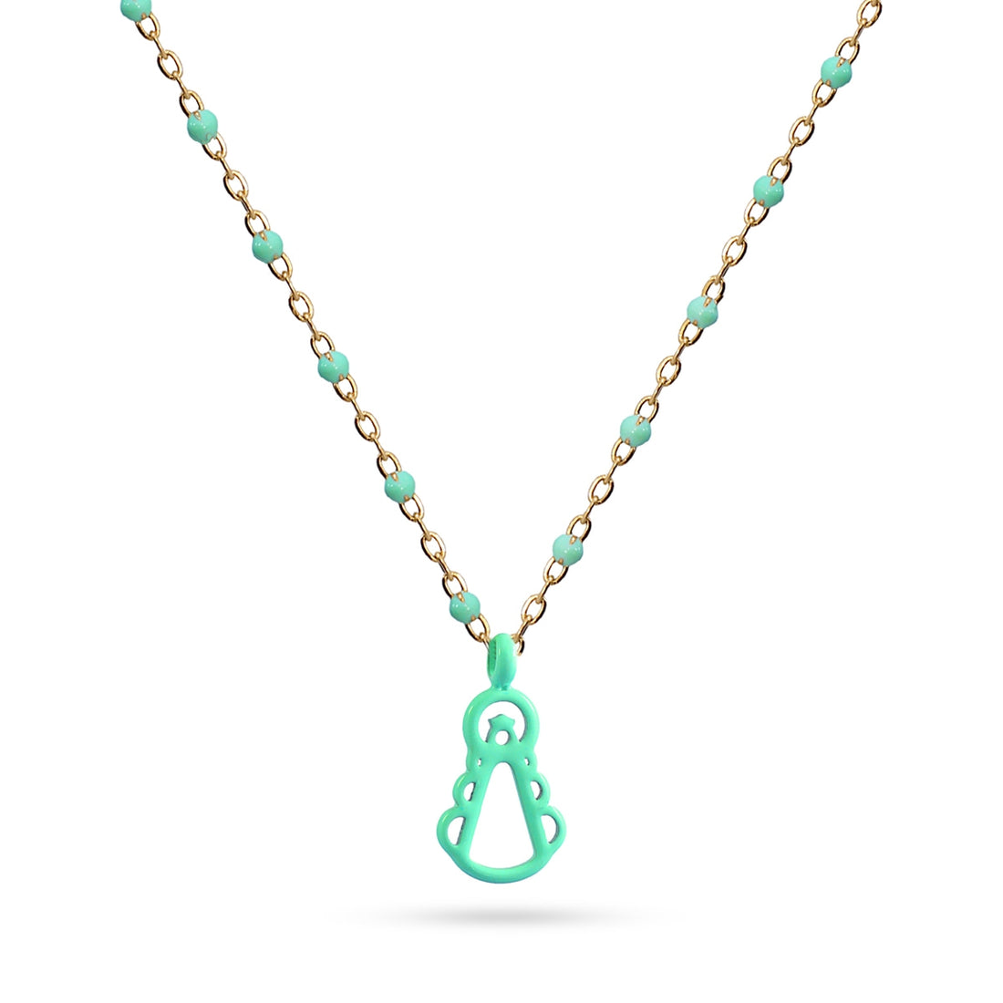 Collar Virgen del Rocío Turquesa Anartxy