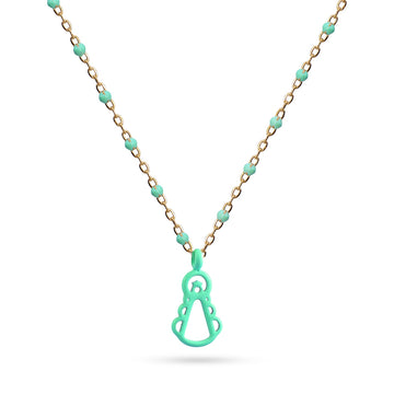 Collar Virgen del Rocío Turquesa Anartxy