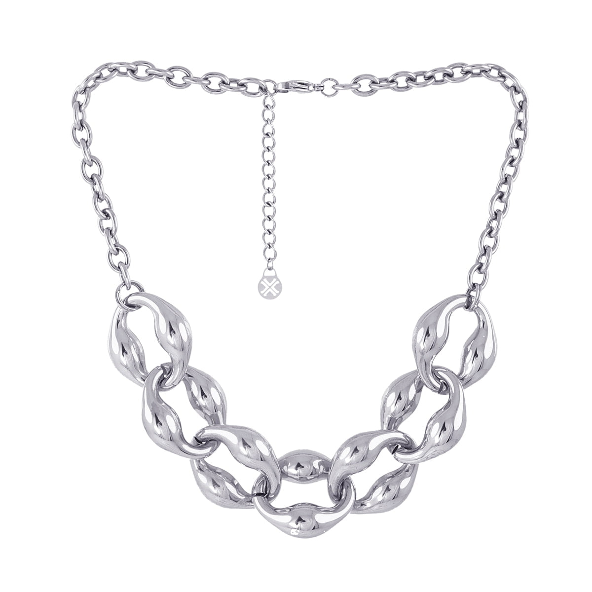 Collar Waves Snag Plateado Anartxy