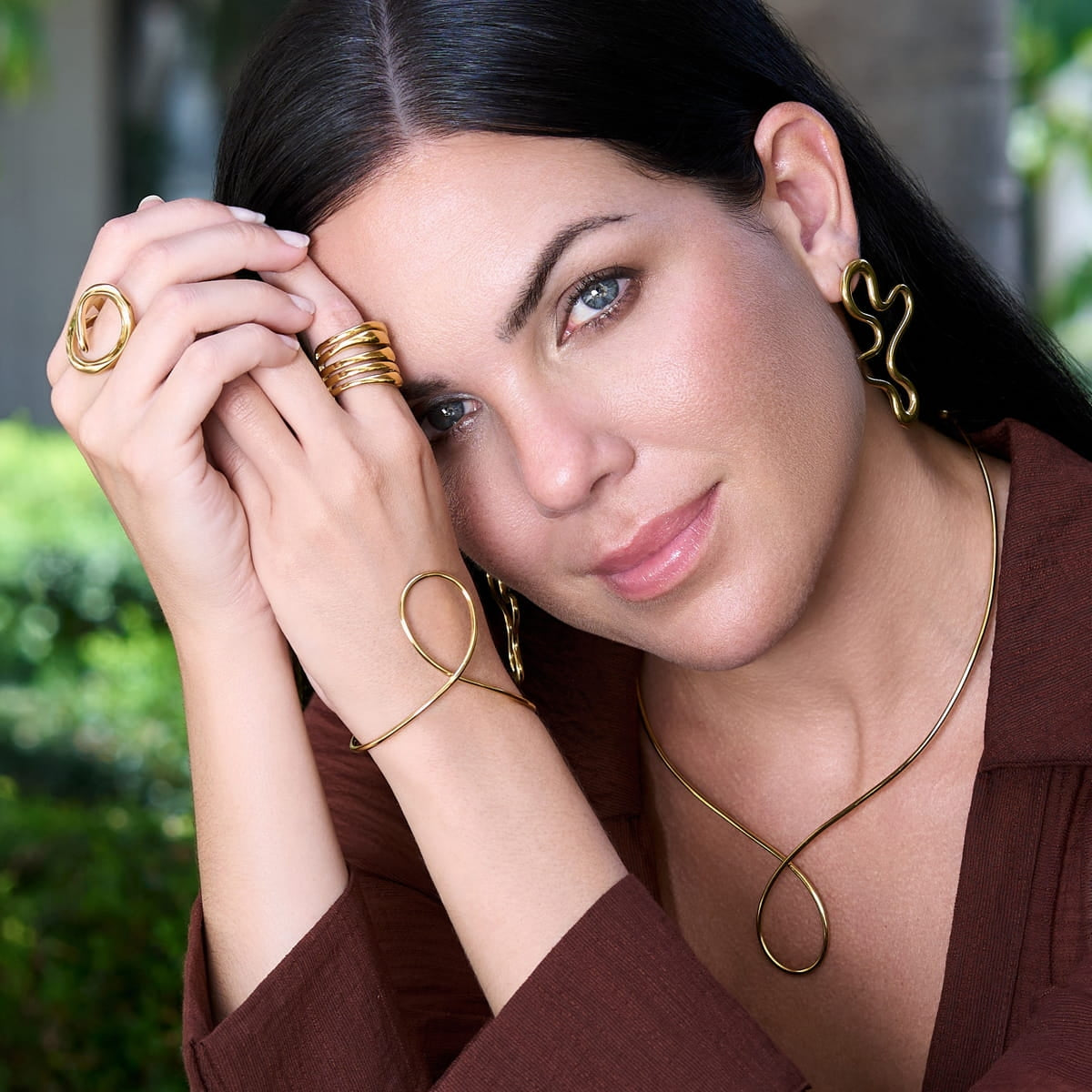 Collar Waves Velea Dorado Anartxy
