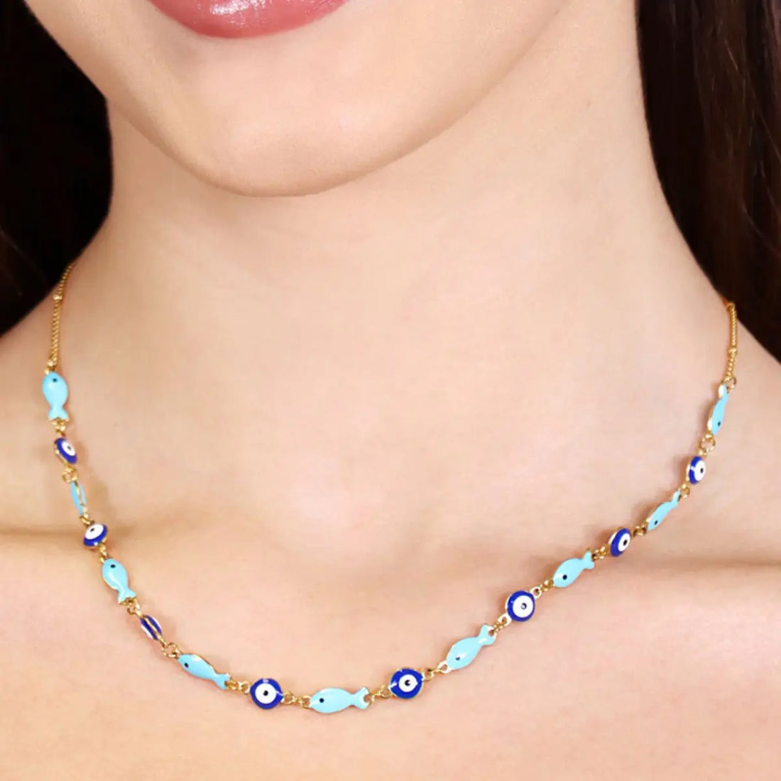Collar Mati Emira Turquesa Anartxy