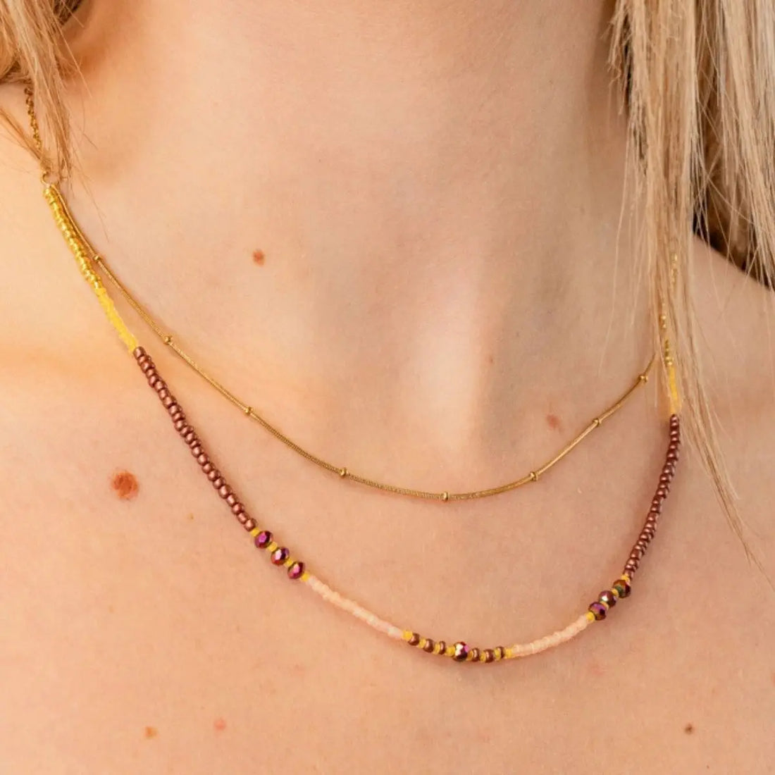 Collar Spirit Nerisse Honey Dorado Anartxy