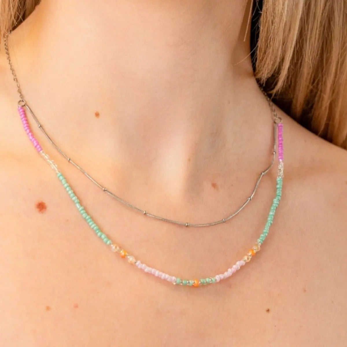 Collar Spirit Nerisse Petal Plateado Anartxy