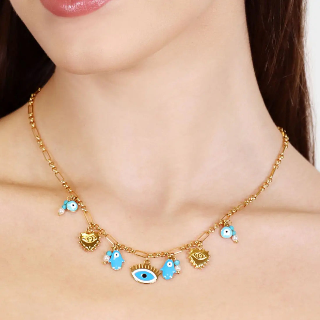 Collar Mati Sera Dorado Anartxy