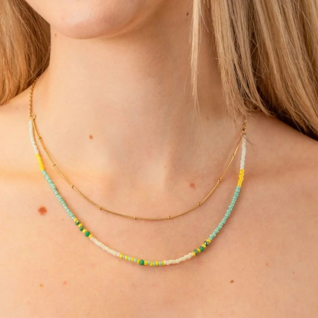 Collar Spirit Nerisse Sky Dorado Anartxy