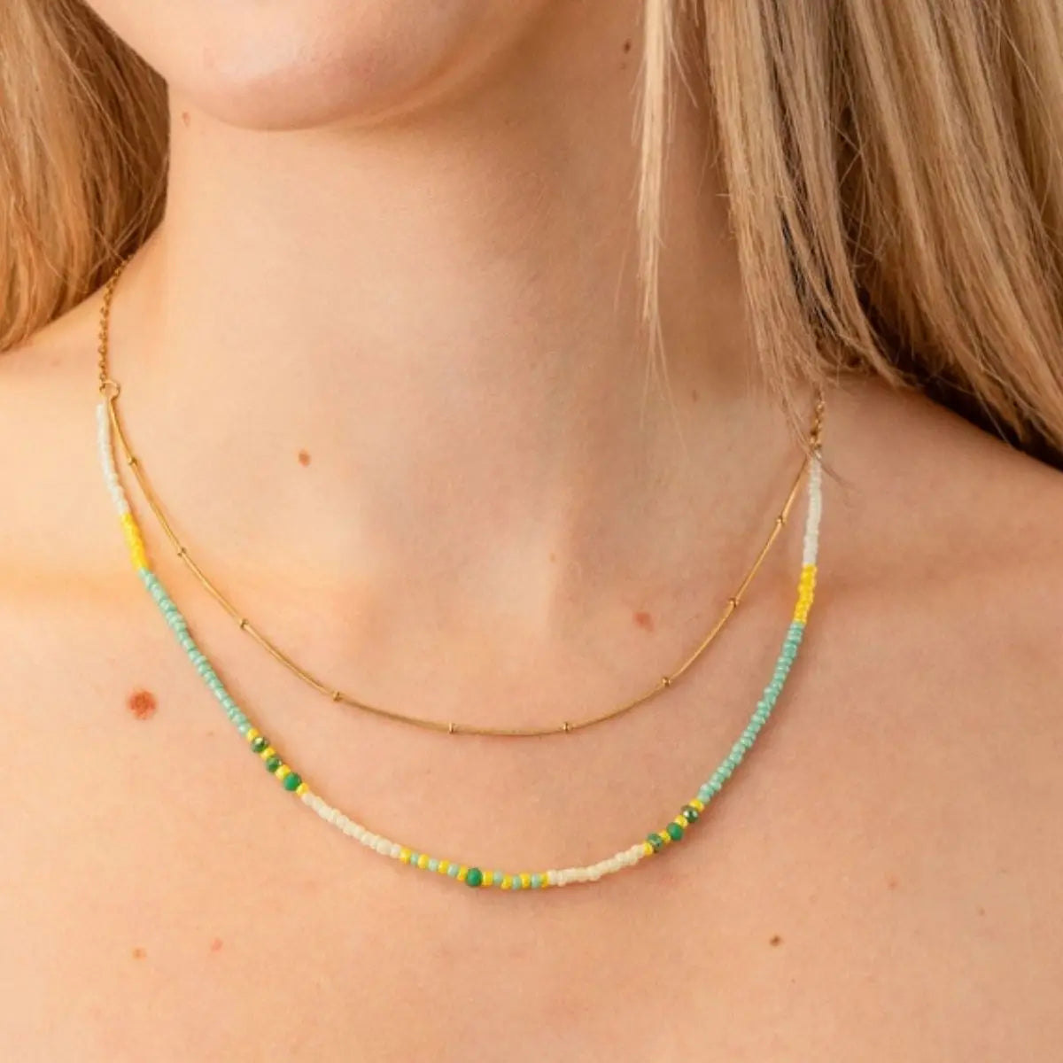Collar Spirit Nerisse Sky Dorado Anartxy