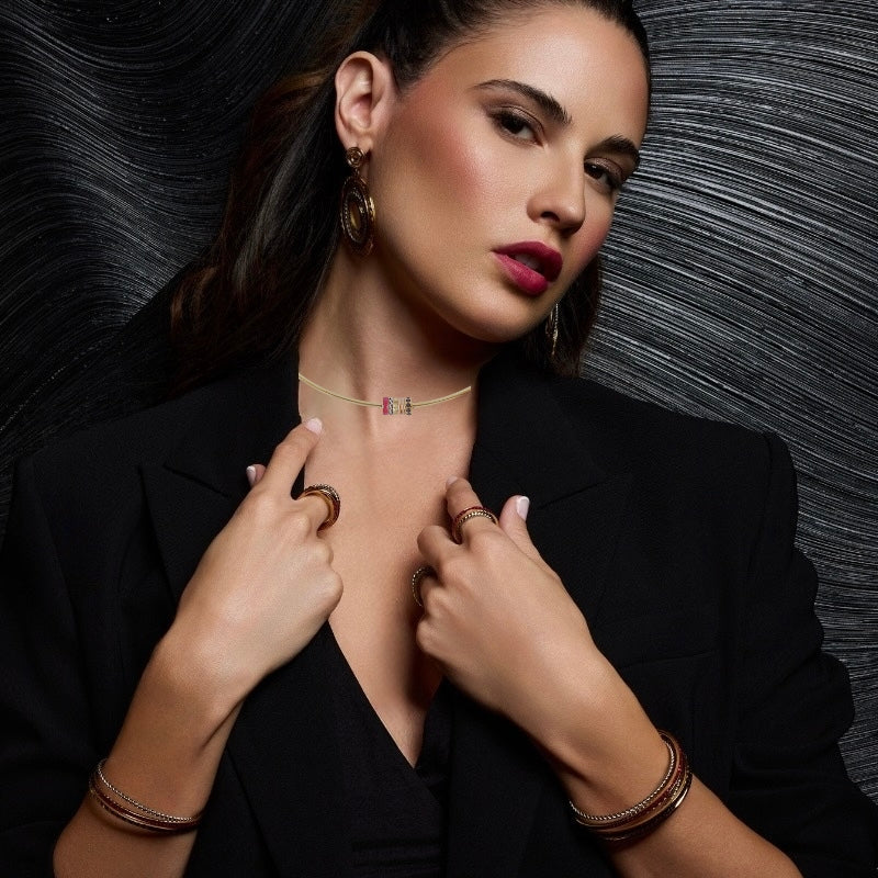 CONJUNTO VANDAL: anillo, collar, pendientes y pulsera Anartxy