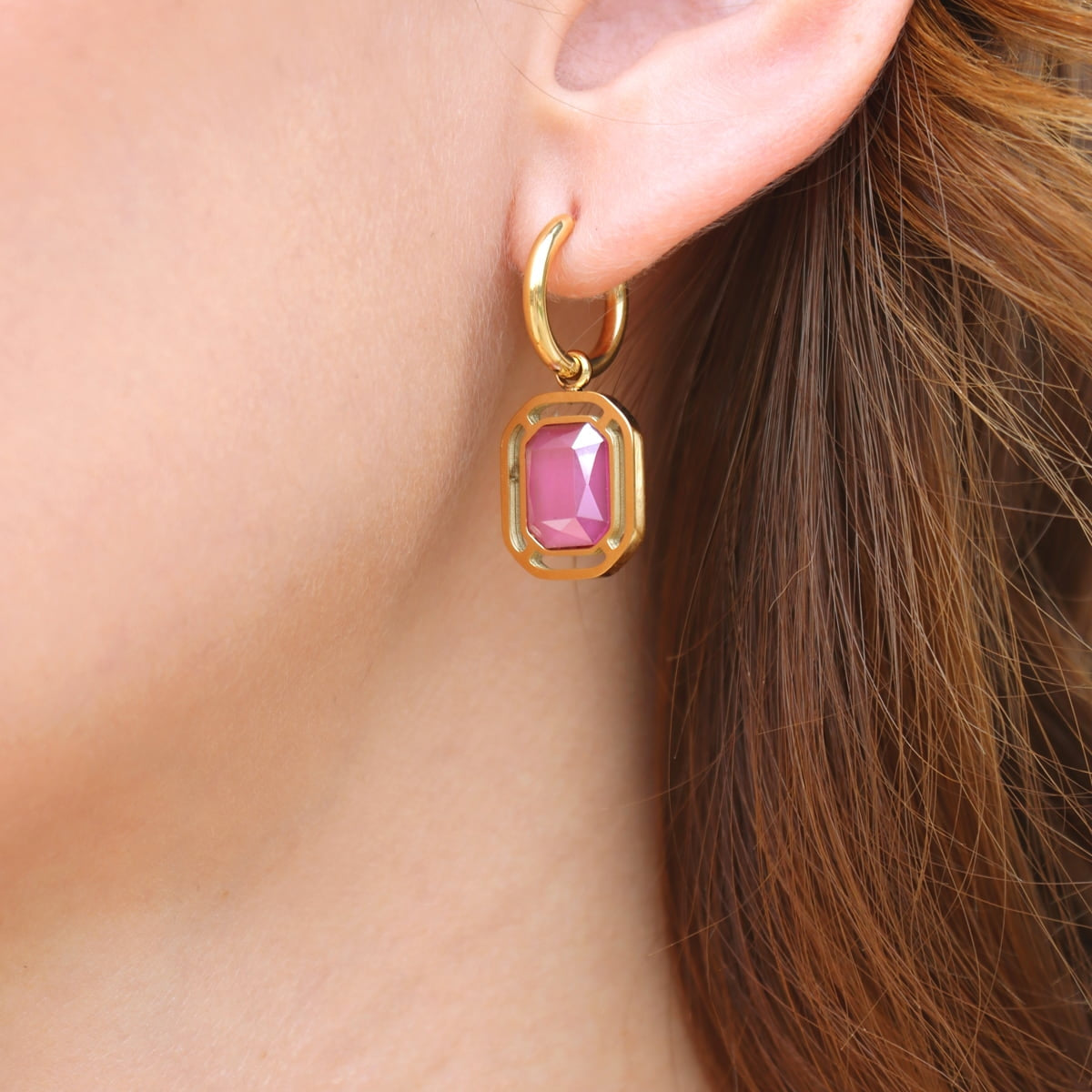 Pendientes Pixels Flarelle Rosa Anartxy