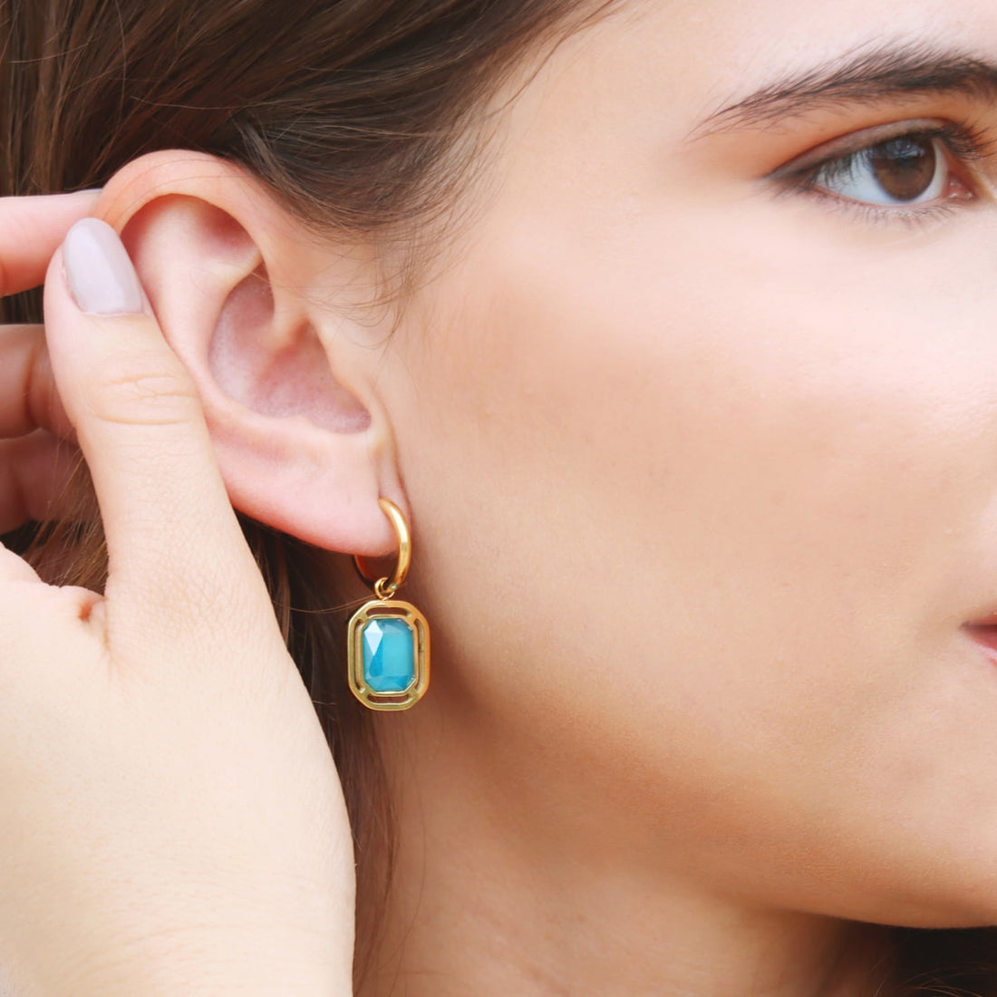 Pendientes Pixels Flarelle Azul Anartxy