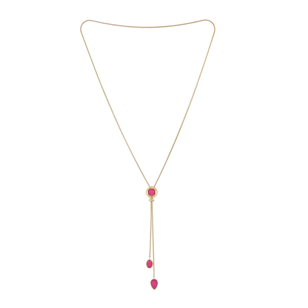 CONJUNTO DROPS ROSA: anillo, collar y pulsera Anartxy